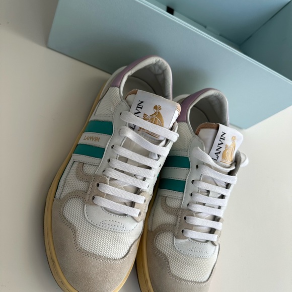 LANVIN WOMENS Clay Low Top Sneakers - Picture 5 of 9